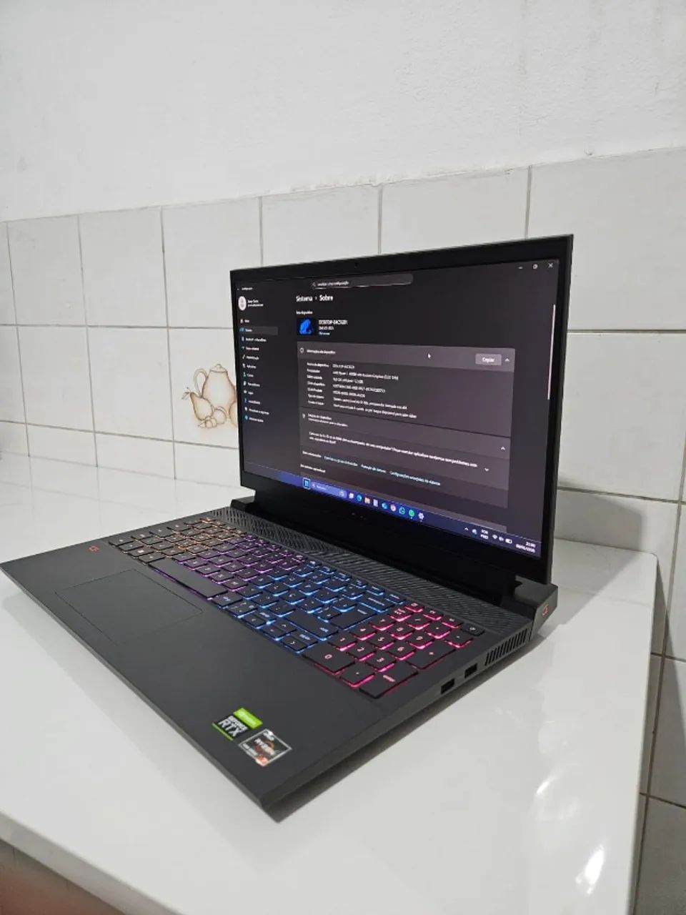 Notebook Gamer Dell G15 5525 - Ryzen 7 | RTX 3060 | 16GB RAM