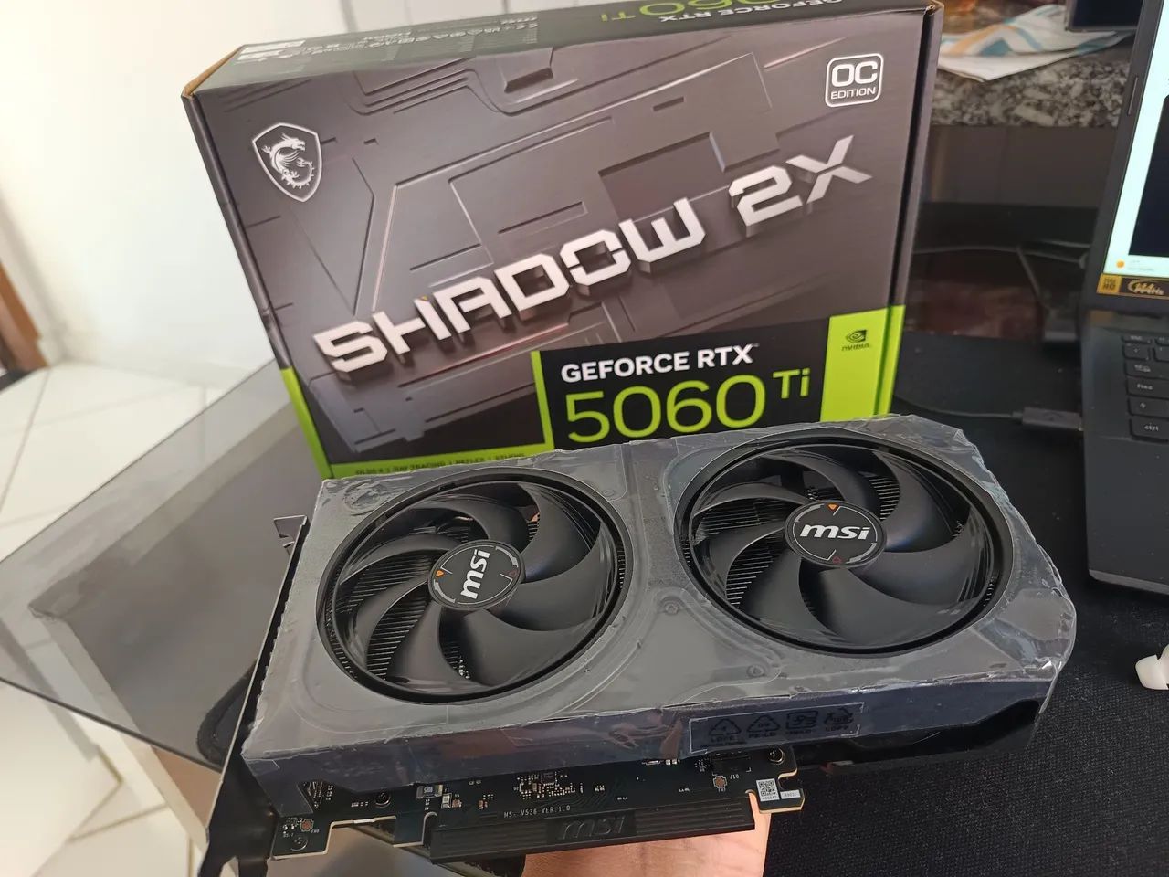 Placa de vídeo RTX 5060 Ti MSI Shadow (nova) - Foto 3