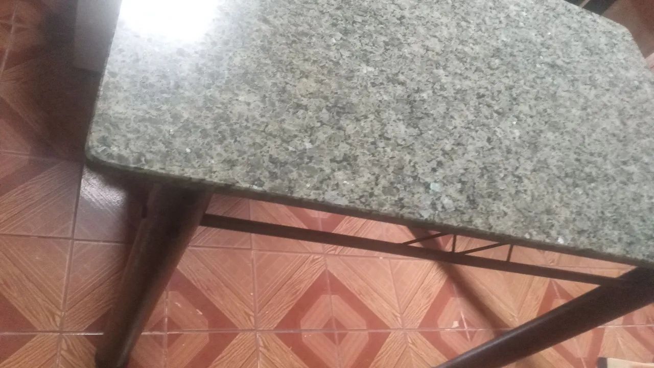 Mesa para sala de jantar tampo granito 100×60 cm - Foto 2