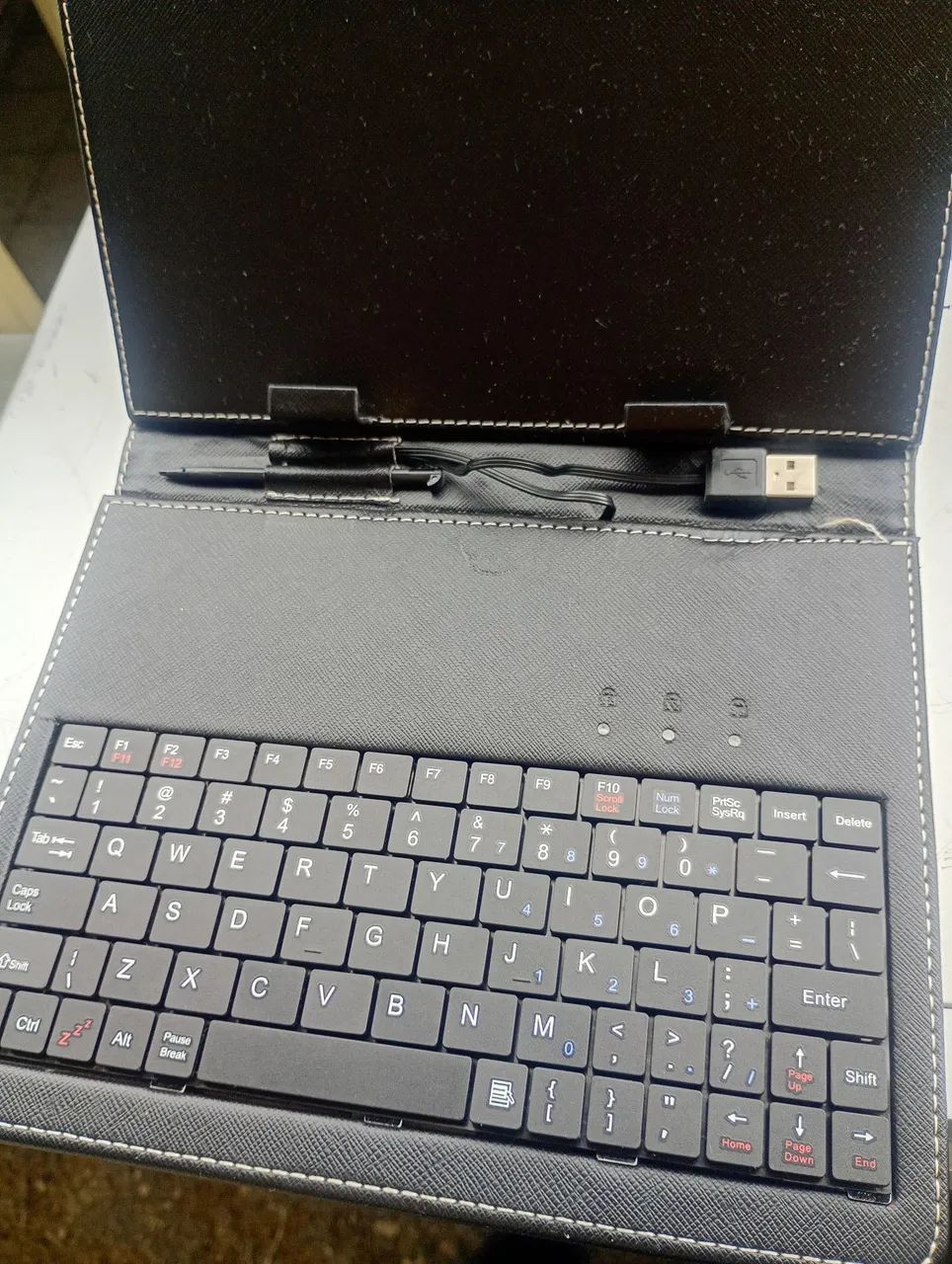Mini teclado USB porta tablet - Foto 3