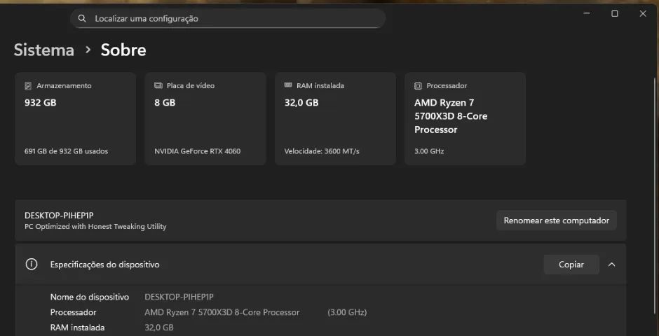 PC GAMER - Ryzen 5700X3D, 32gb RAM, RTX 4060 - Foto 4
