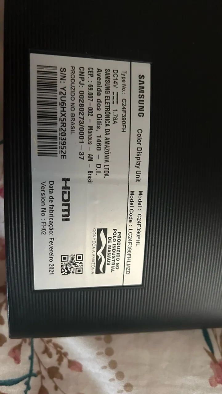 Monitor Samsung C24F390FHL (24 polegadas curvo) - Foto 2