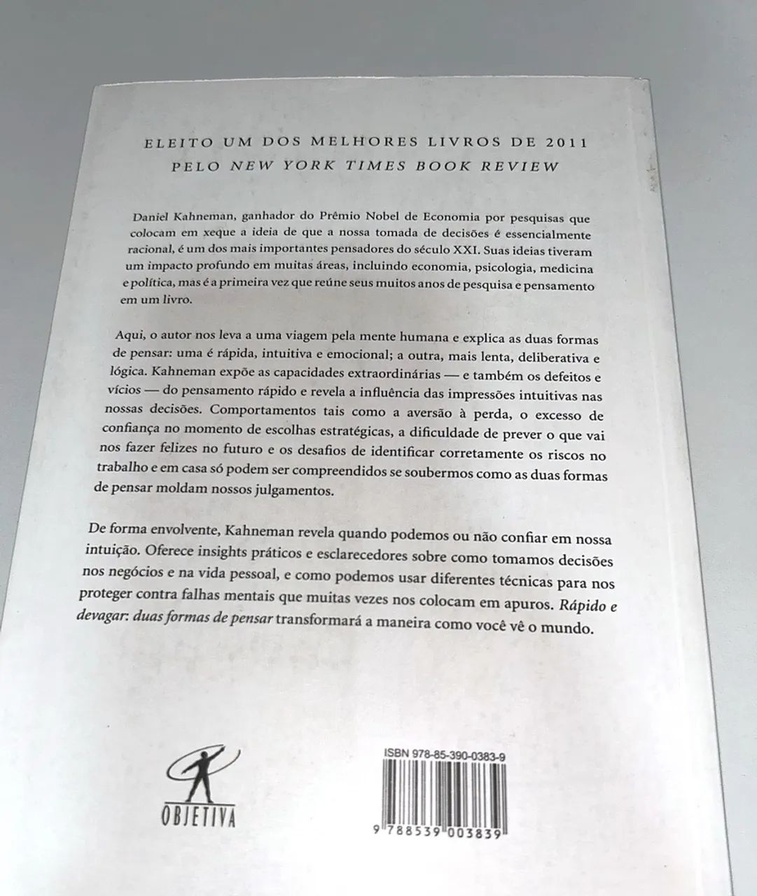 Rápido e Devagar - Daniel Kahneman (Objetiva) - Ótimo Estado - Foto 2