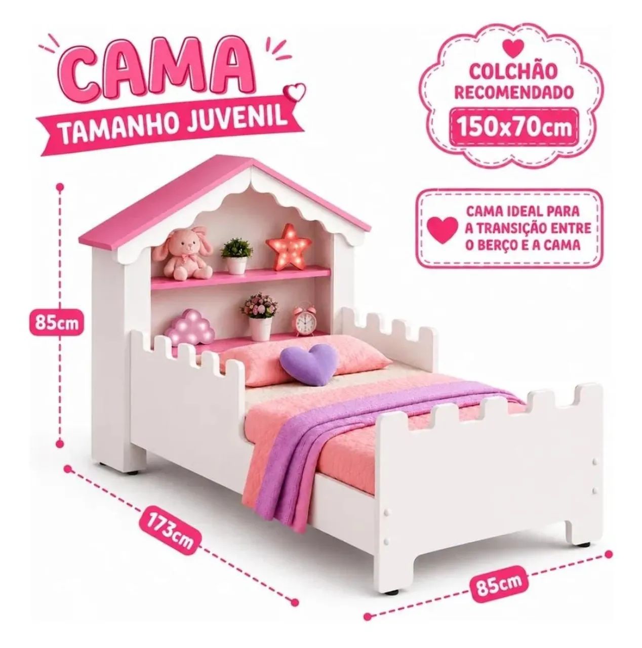 Cama infantil, casa magia.  - Foto 2