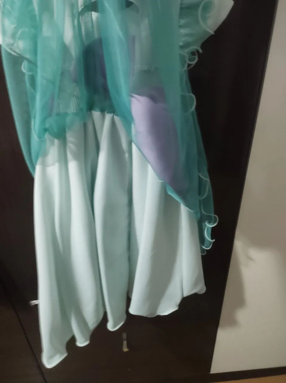 Vestido festa de aniversário Pequena Sereia - Foto 5
