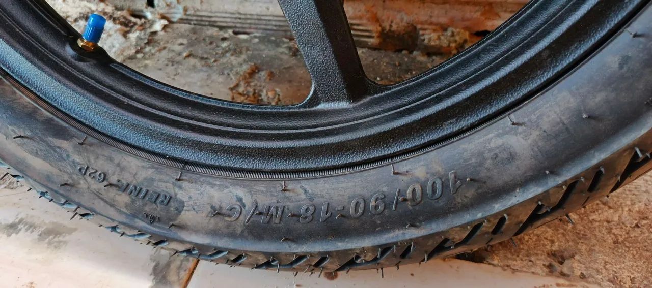 Roda zera nunca usado e pneu e não é remolde e zero - Foto 4