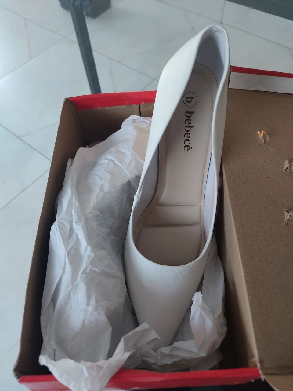 Sapato Scarpin Branco  - Foto 4