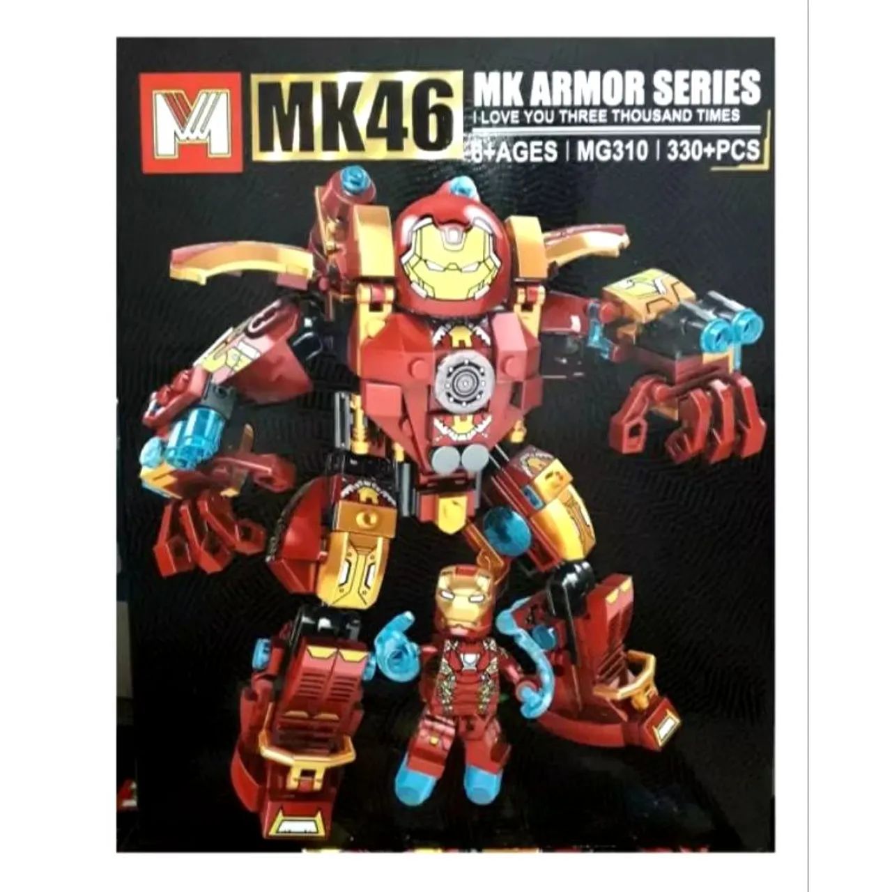 Blocos de montar Hulkbuster e boneco Homem de Ferro - Foto 3