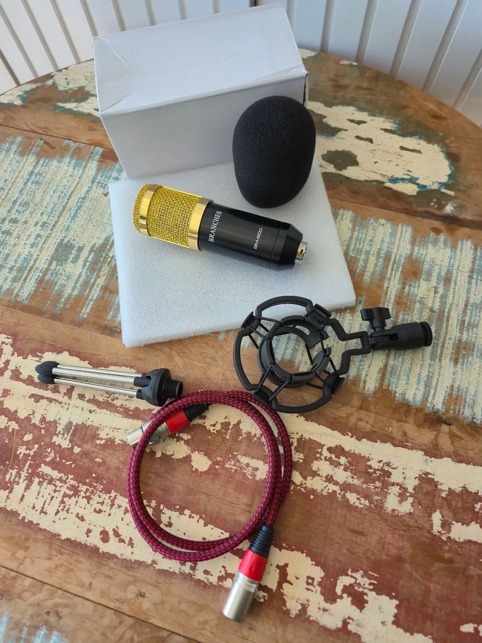Microfone Condensador BM-800 Profissional com Kit Completo - Foto 2