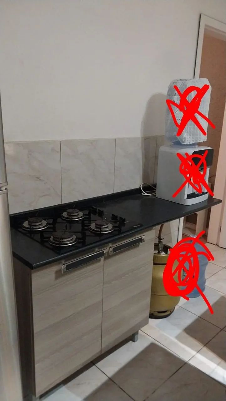 Bancada cooktop 