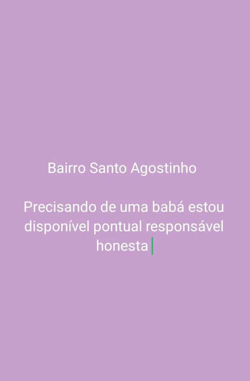 Disponível como babá 