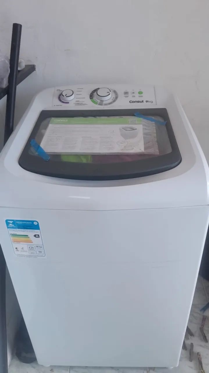 Máquina de lavar nova, nunca instalada, nem usada