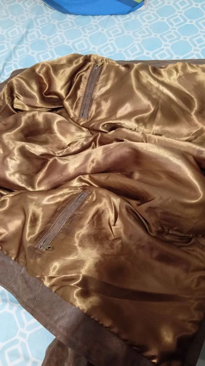 Jaqueta de couro masculina - Foto 5