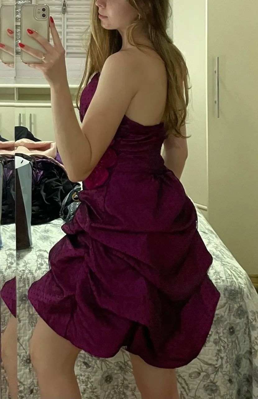 Vestido rosa moda festa - Foto 3
