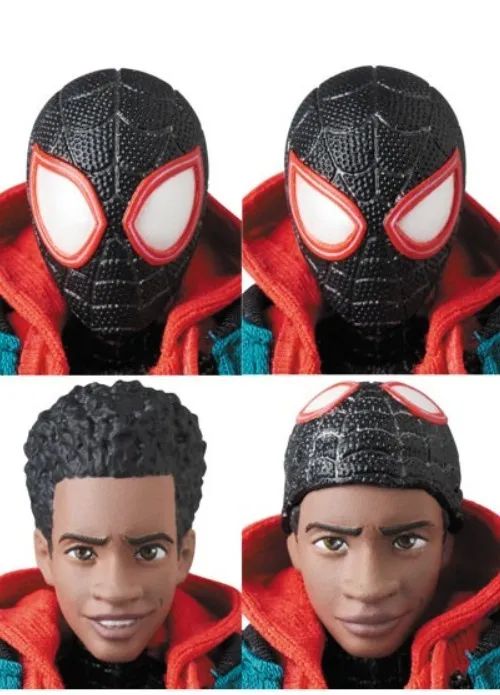 Figura de ação Mafex No.236 Spider-Man (Miles Morales) Renewal Ver