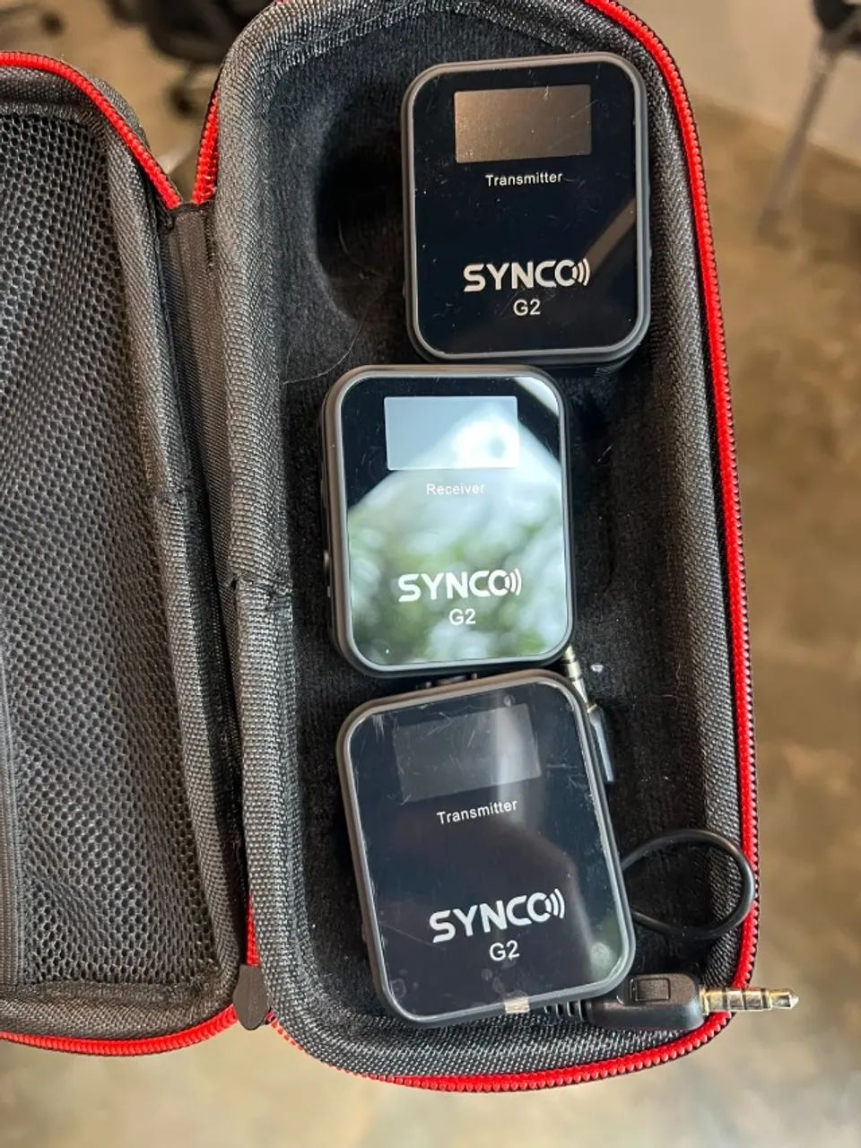 Microfone Lapela Sem Fio Synco G2 com Case 2.4GHz - Foto 3