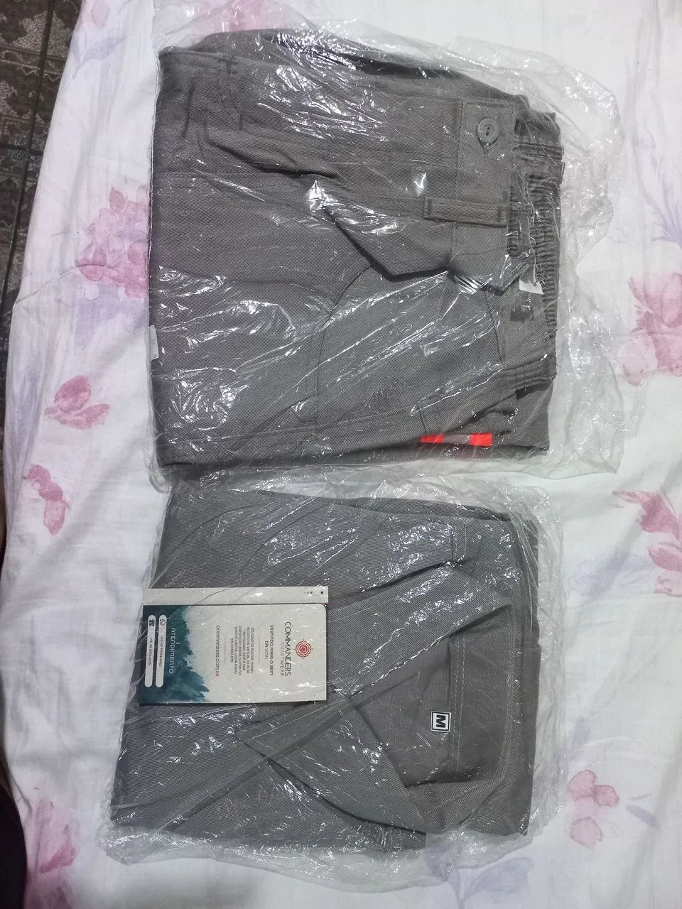 Conjunto camisa e calça anti-chama nova