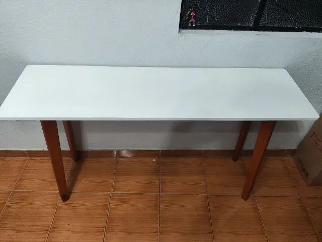 Aparador Mobly Branco e Madeira - Foto 3