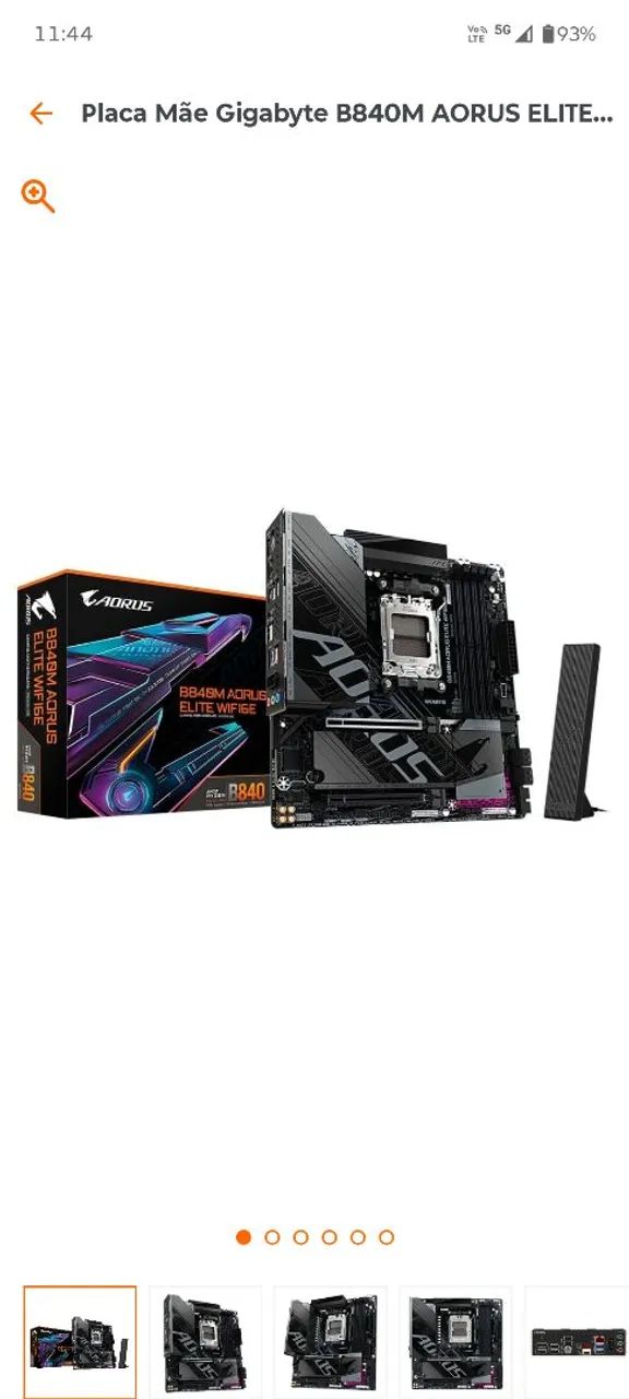 Placa mãe gigabyte aorus B840m - Foto 5