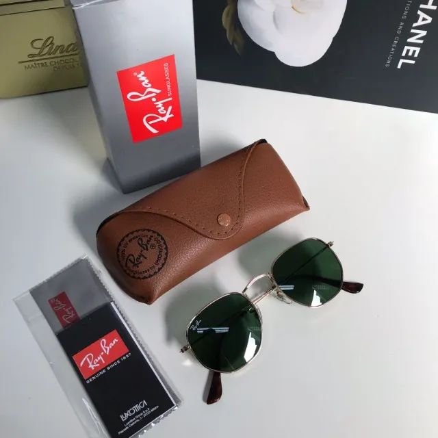 óculos de sol ray ban hexagonal g15  - Foto 5