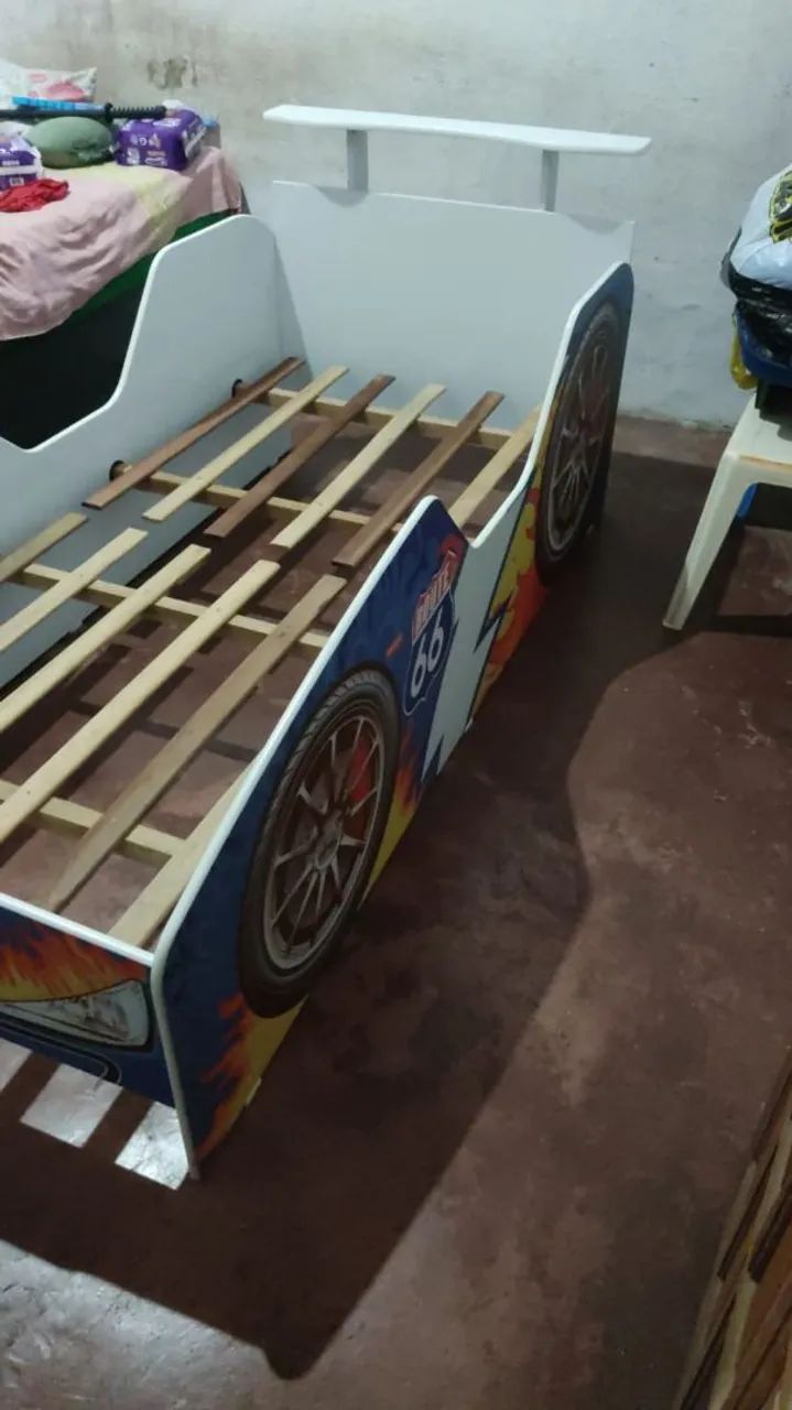 Cama infantil de madeira nova com colchão. - Foto 2