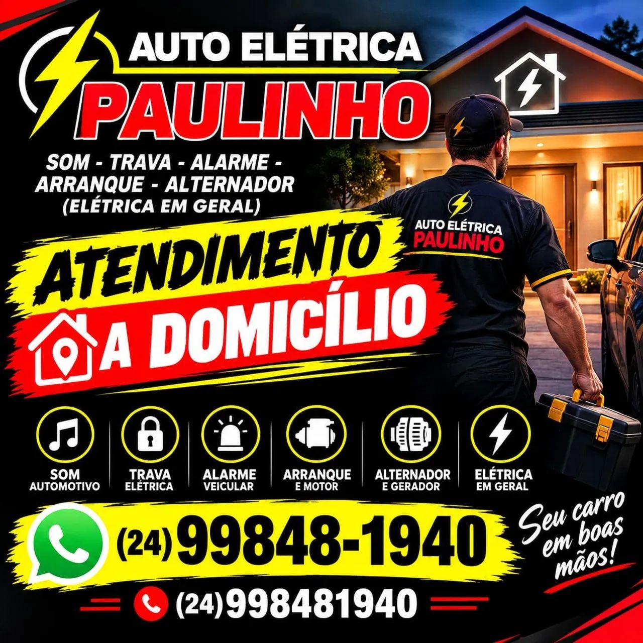 AUTO ELÉTRICA ATENDIMENTO A DOMICÍLIO VOLTA REDONDA 
