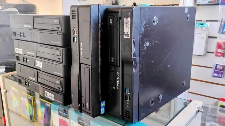 Lote Com 5 Computadores CPUs Positivo Master Slim (Usados - Sem HD/SSD)