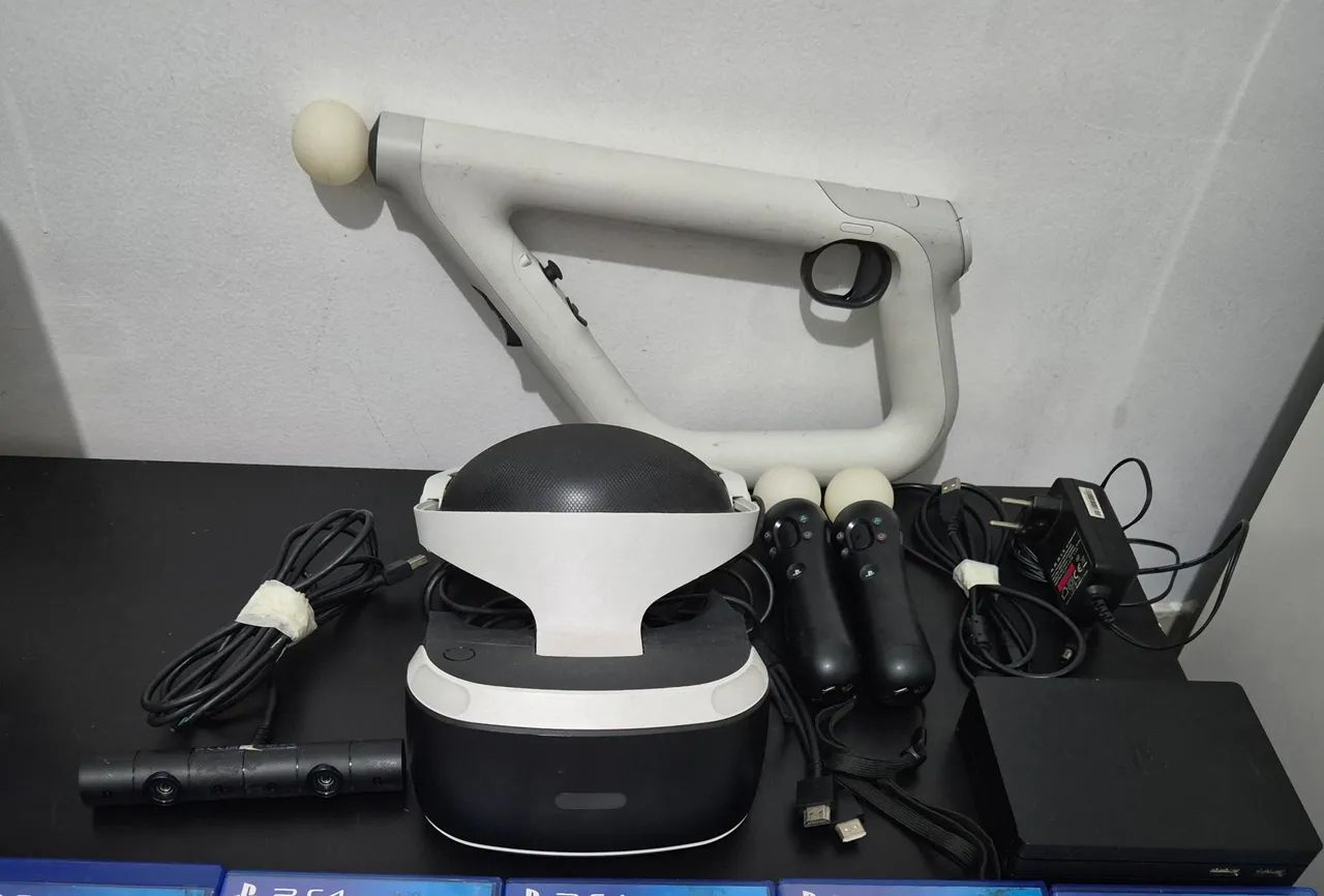 Kit PlayStation VR PS4 Completo + Aim Controller + 2 PS Move