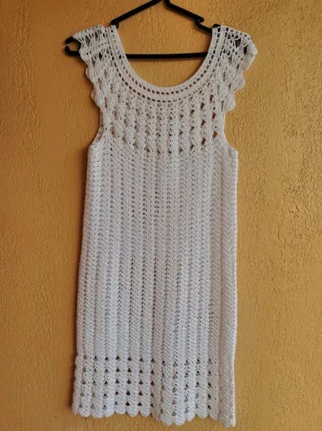 Vestido de Crochê para a praia