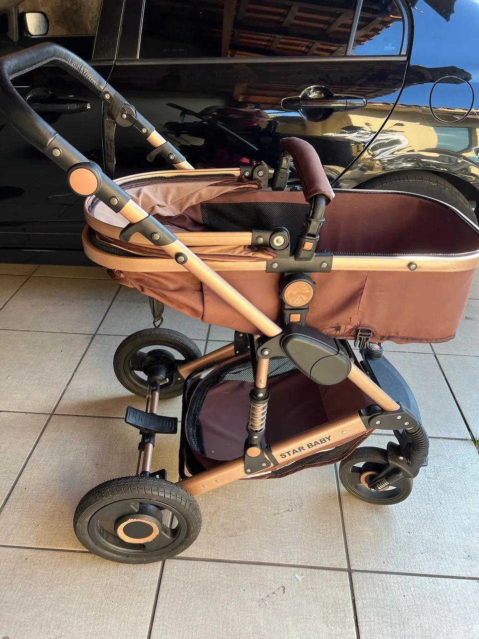  Carrinho Europeu com bebê conforto  - Foto 4