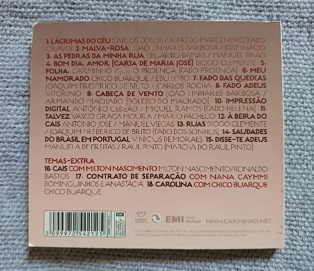 Cd Carminho - Alma - Digipack - Importado Europeu - Ótimo Estado - Foto 3