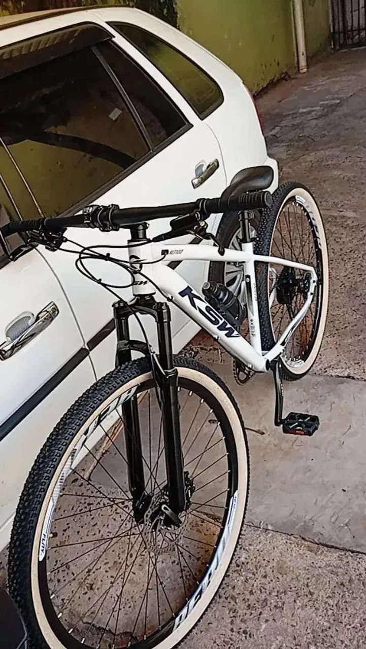 Bicicleta Aro 29 Ksw 9v Freio Hidráulico Trava E K7 11/40 - Foto 3