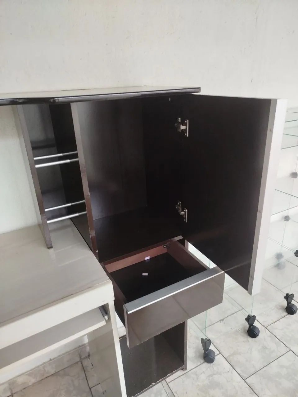 Escrivaninha para computador e impressora  - Foto 3