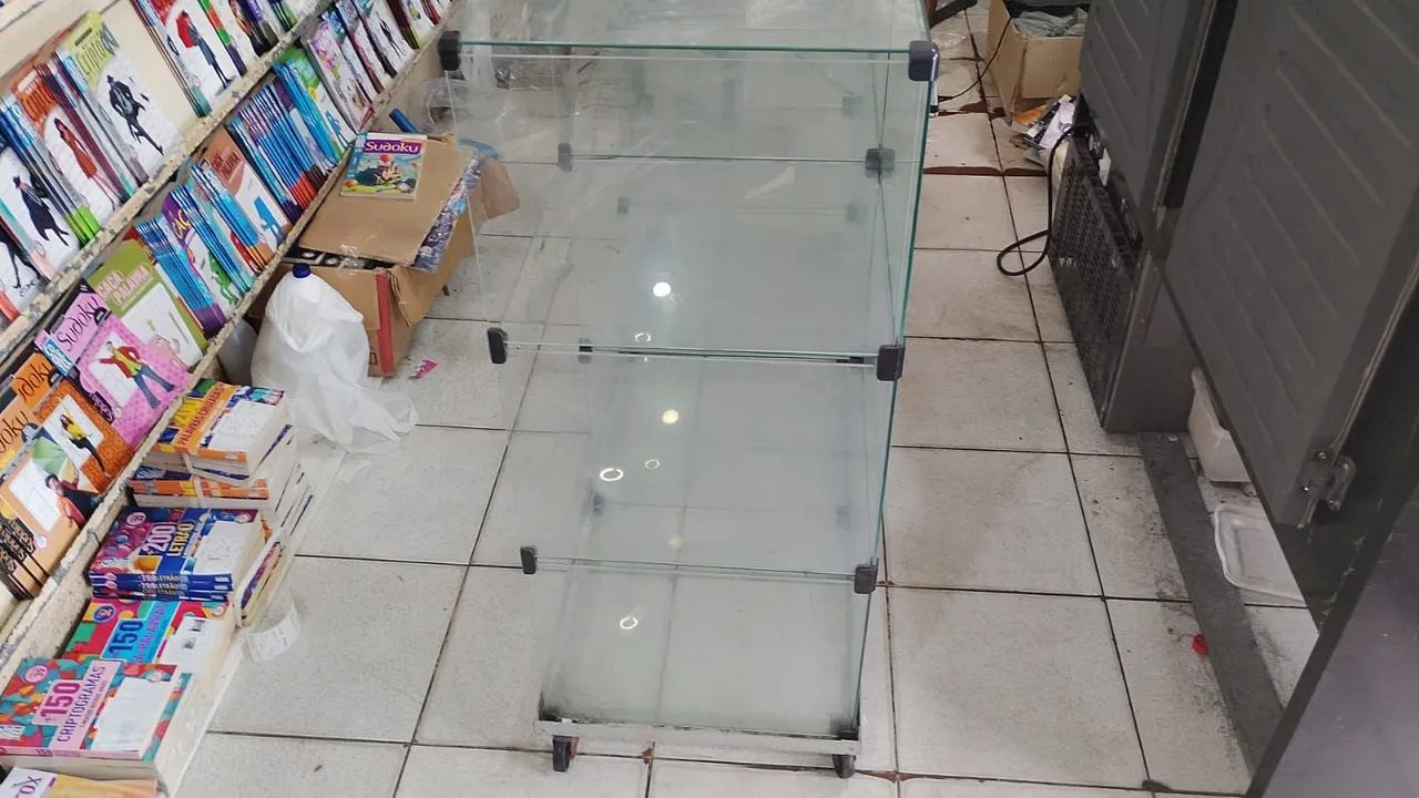 Balcão de vidro expositor Grande vendo Balcão para comércio  - Foto 4