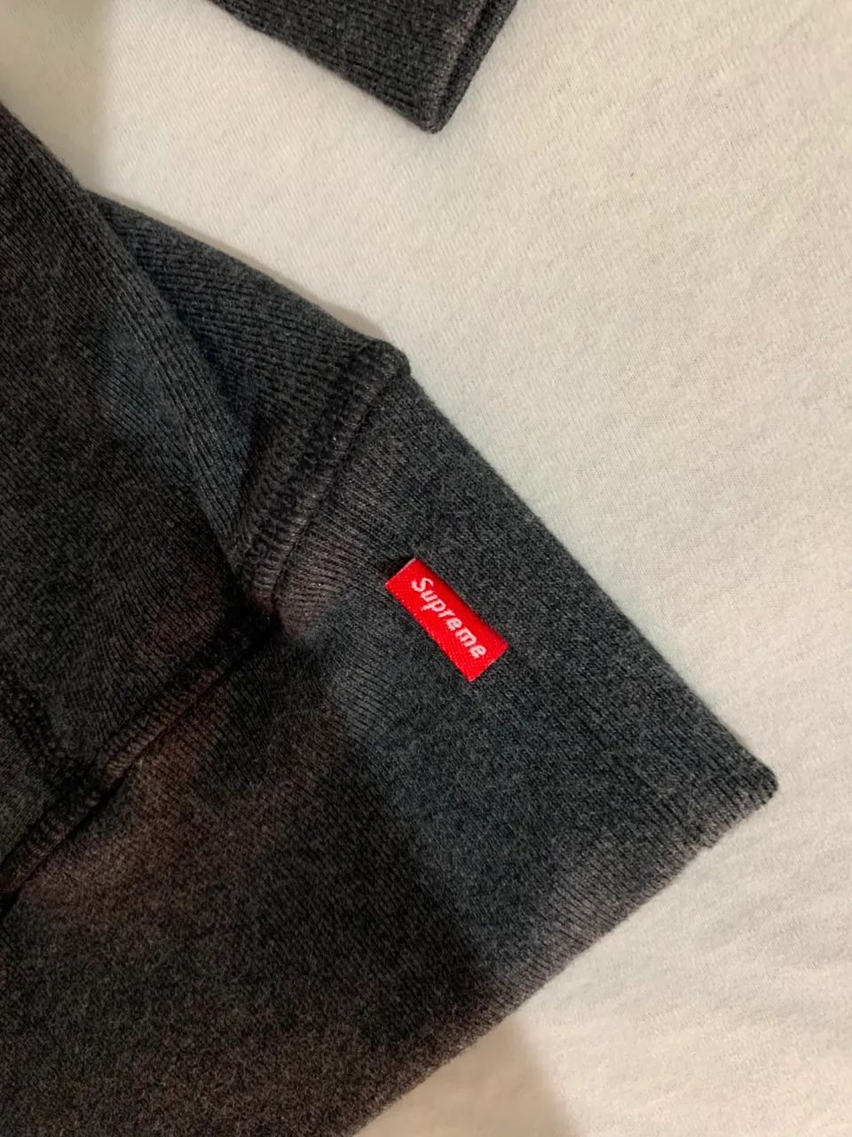 Moletom Supreme Box Logo FW21 Charcoal - Foto 4