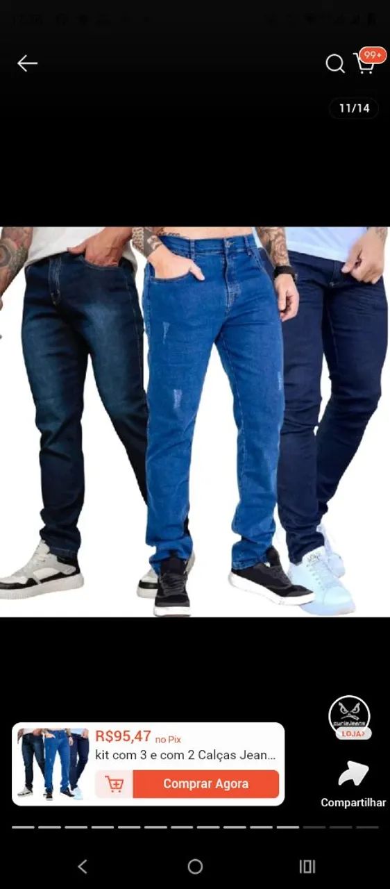 Calça jeans do 40 ao 56
