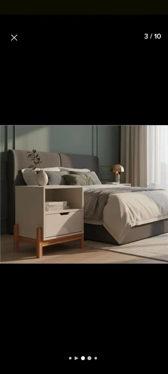 Antares Single-Drawer Nightstand65570225399427121