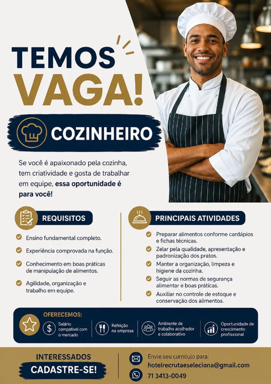 COZINHEIRO NÍVEL 1