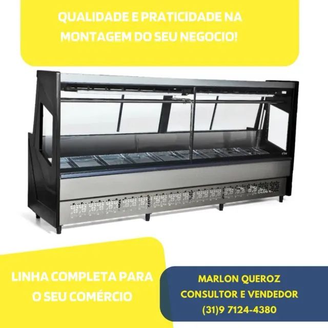 Balcão de Açougue 3M Preto Polar 220V