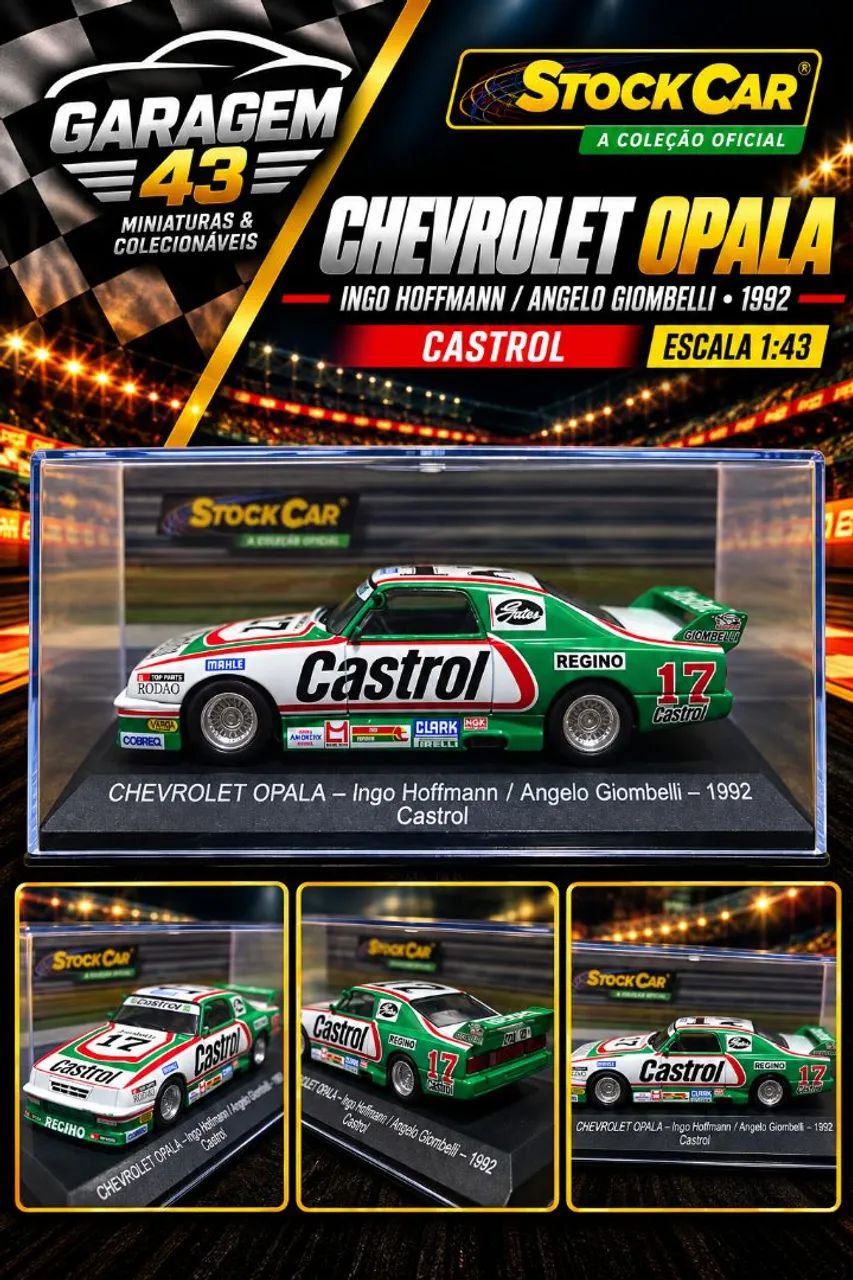 Miniatura Chevrolet Opala, Ingo Hoffmann e Angelo Giombelli, 1992