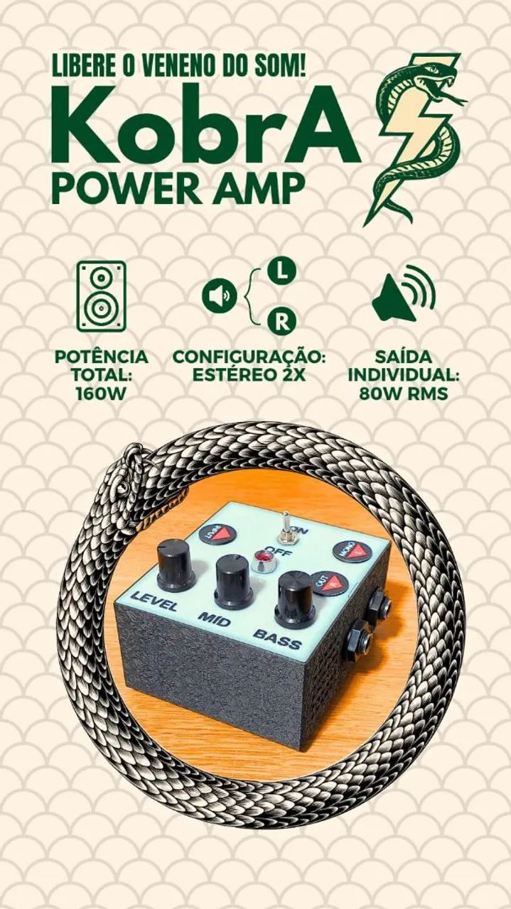 Power Amp Mono/ Estéreo 160w