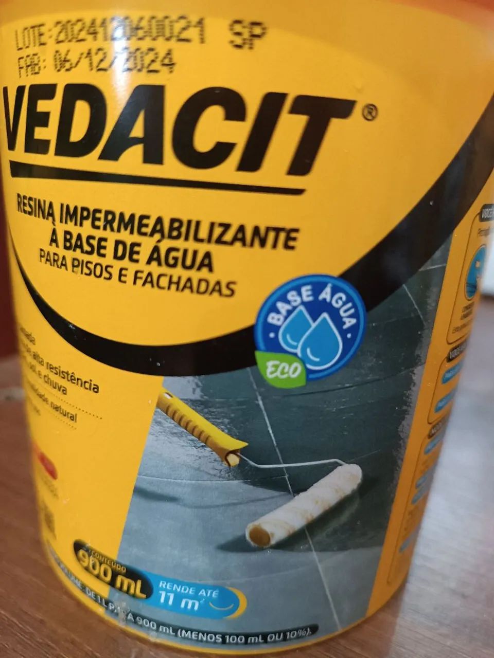 Resina impermeabilizante Vedacit 900 ml base água  - Foto 4
