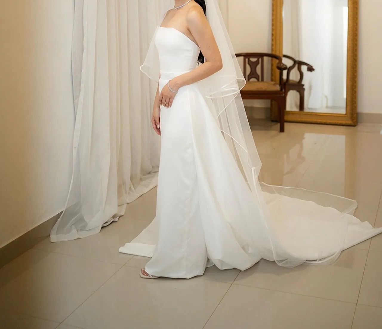 Vestido de Noiva Minimalista, Clássico e Atemporal - Foto 3