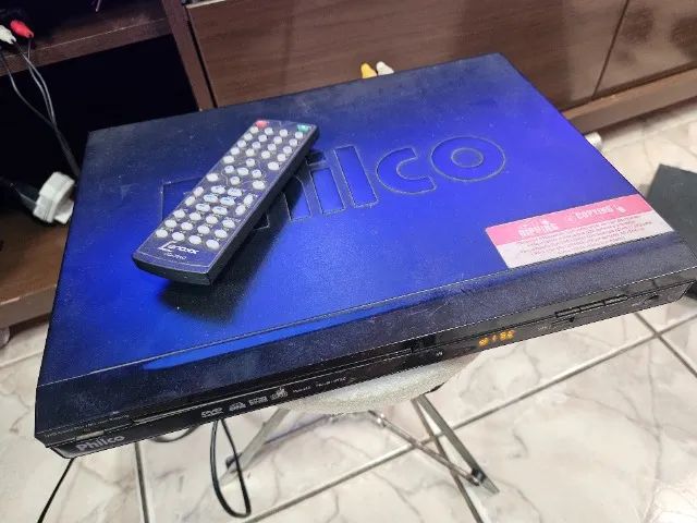 dvd philco ph170n  com controle e cabos