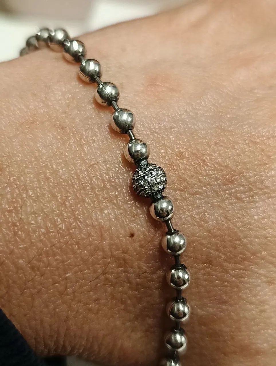 Pulseira esferas brilhante  - Foto 3