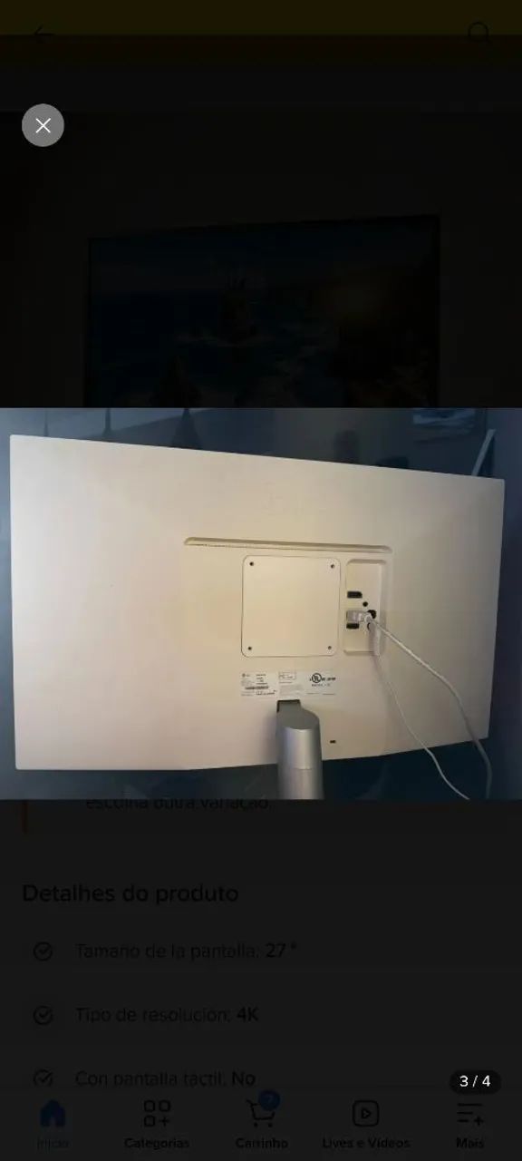 Monitor 27 LG 4k  - Foto 4
