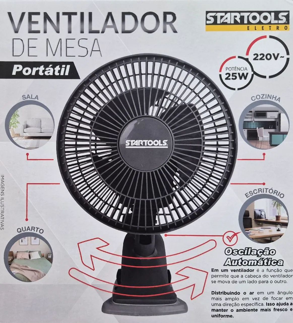 VENTILADOR DE CLIP 220V 2 VELOCIDADES 30cm   REF: AR0973<br><br>VELOCIDADES 30CM<br><br>REF: AR0973<br><br> - Foto 3