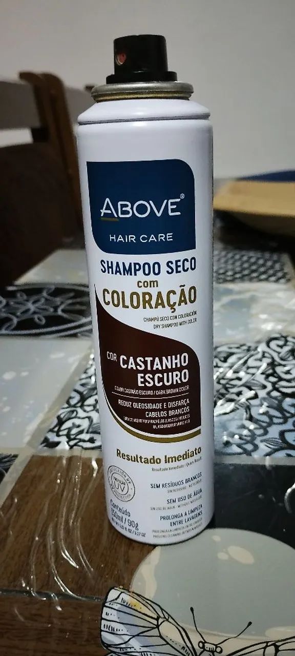 Above shampoo a seco cor castanho escuro 150 ml