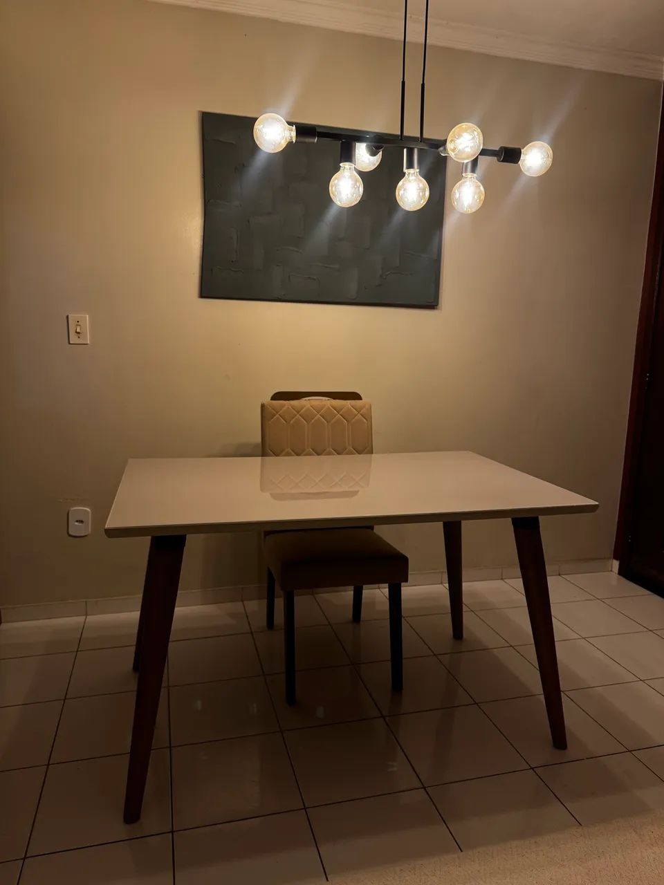 Mesa com tampo de vidro - Foto 3