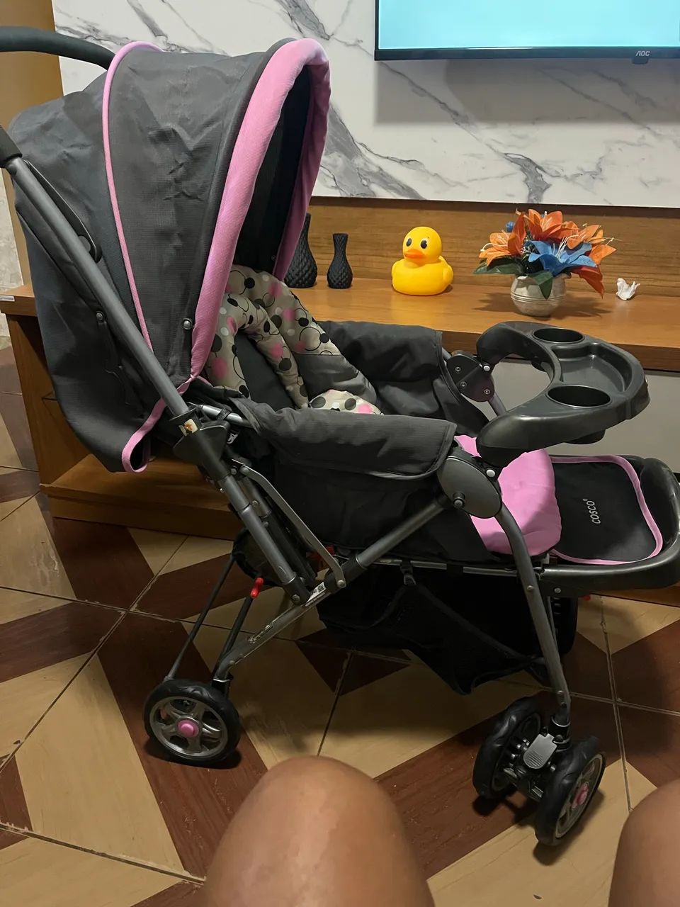 Carrinho com bebê conforto  - Foto 4